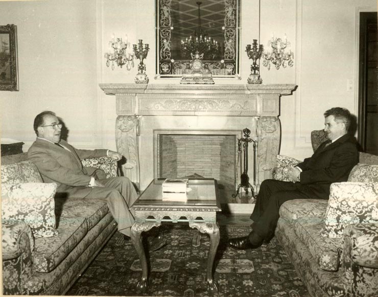Întâlnire şi convorbiri între Nicolae Ceauşescu şi Santiago Carrillo, secretar general al Partidului Comunist din Spania, care se afla într-o vizită oficială în România.(12.III.1978)