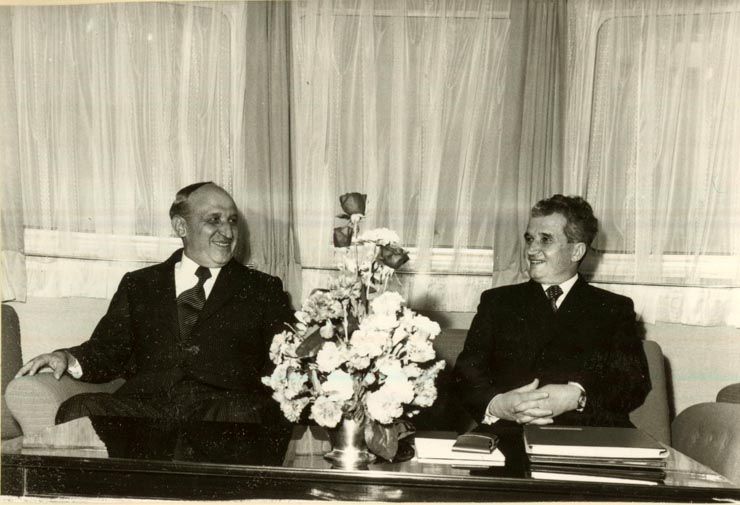 Întâlnirea dintre Nicolae Ceauşescu şi Todor Jivkov, cu prilejul inaugurării lucrărilor Complexului hidroenergetic Turnu Măgurele – Nicopole.(5.IV.1978)