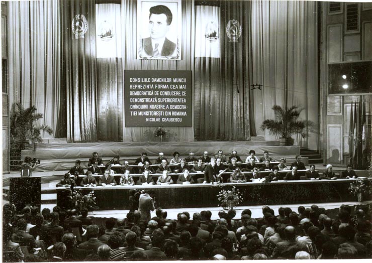 Aspect de la lucrările plenarei Consiliului Naţional al Oamenilor Muncii, ce a avut loc în Capitală sub preşedinţia secretarului general al P.C.R., Nicolae Ceauşescu.(25-26.IV.1978)