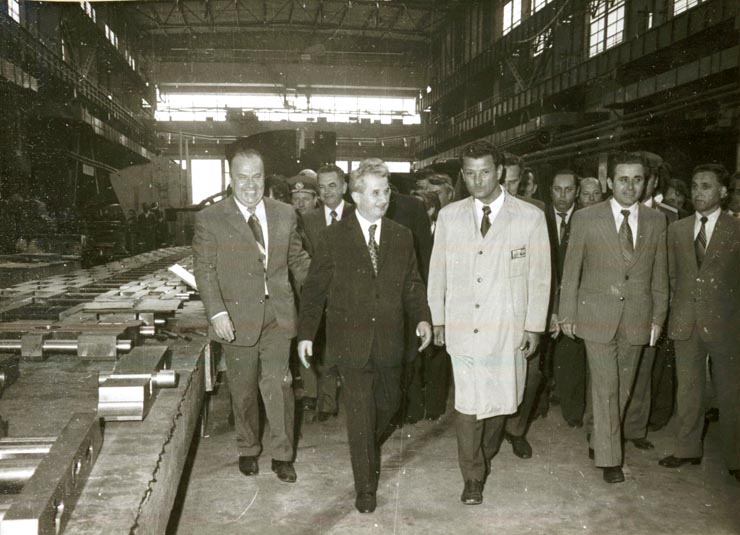 Vizita de lucru a secretarului general al P.C.R., Nicolae Ceauşescu, a altor conducători de partid şi de stat, în Capitală. La întreprinderea „23 August”.(5.V.1978)