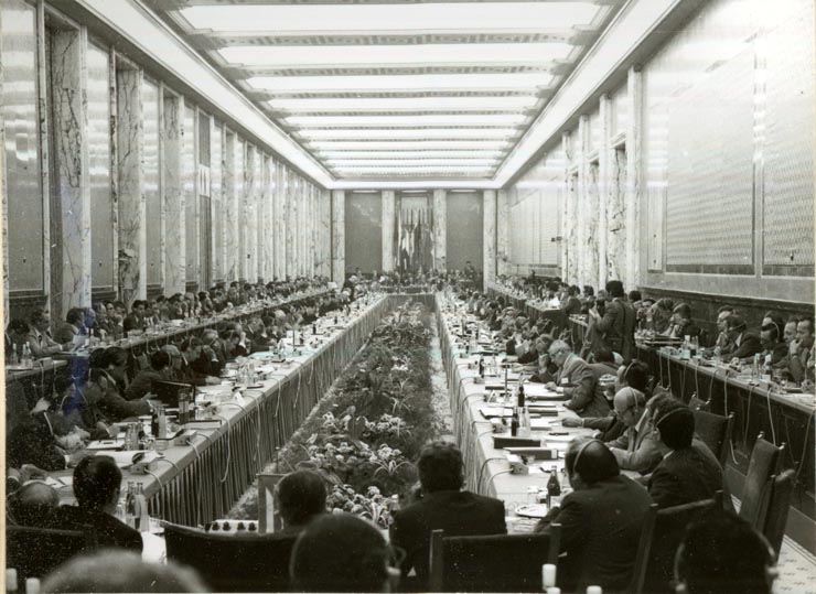 Aspect de la lucrările celei de a XXXII-a şedinţe a sesiunii Consiliului de Ajutor Economic Reciproc, ce au avut loc la Bucureşti, între 27-29.VI.1978.(27-29.VI.1978)