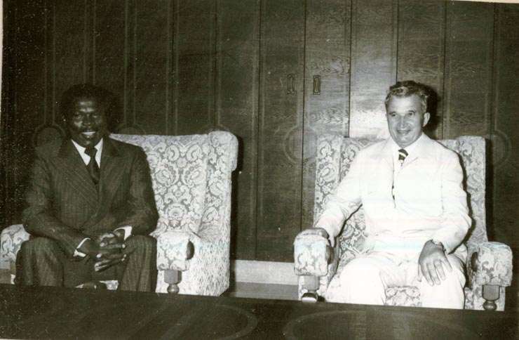 Preşedintele Nicolae Ceauşescu a primit, în staţiunea Neptun, pe colonel Louis Sylvain-Goma, prim-ministru, şef al Guvernului R.P. Congo, care efectuează o vizită oficială în ţara noastră.(20.VII.1978)