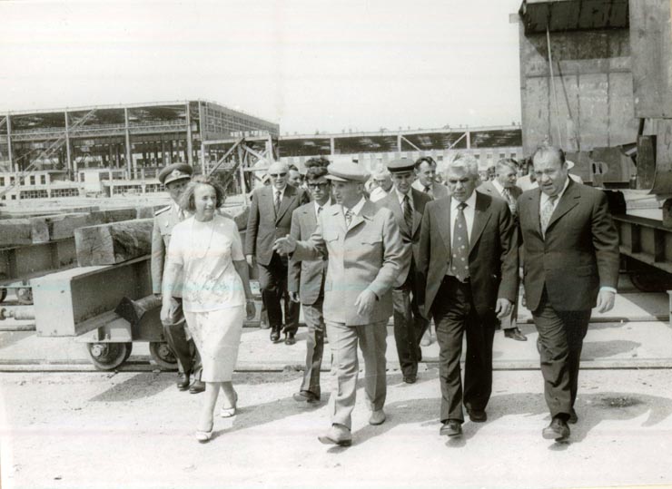 Conducători de partid şi de stat în vizită de lucru în judeţul Tulcea. La şantierul naval din Tulcea.(29.VII.1978)