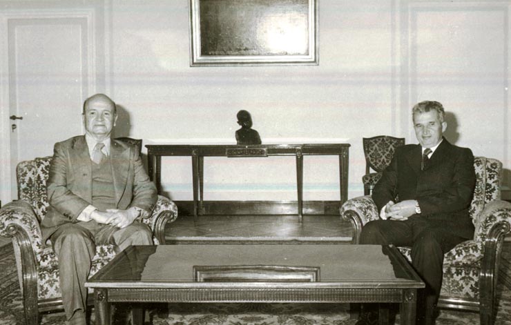 Primirea, de către preşedintele Nicolae Ceauşescu, a secretarului Uniunii Democratice de Stânga – E.D.A. din Grecia, Ilias Iliou.(18.IX.1978)