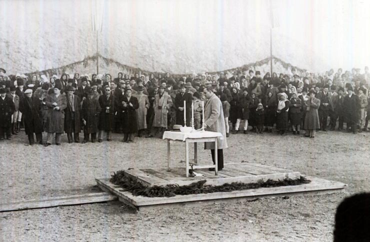 Gh. Gheorghiu–Dej vorbeşte cu prilejul inaugurării viaductului de la Caracău. (16.11.1946).