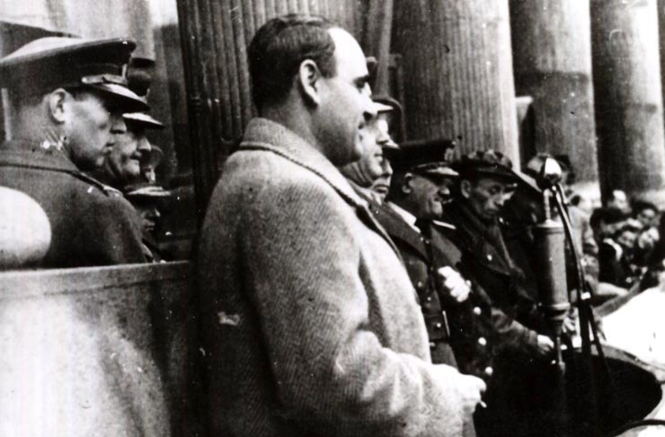 Întrunirea B.P.D. cu ostaşii şi ofiţerii din garnizoana Bucureşti. (17.11.1946).