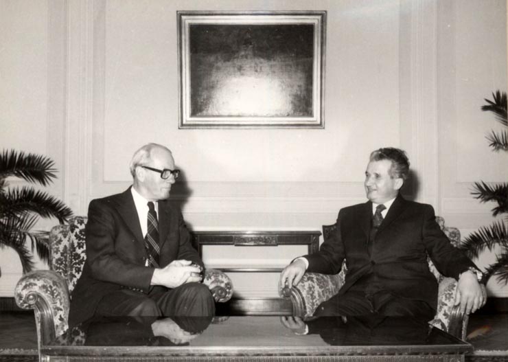 Primirea la Nicolae Ceauşescu a lui K. B. Andersen, ministrul afacerilor externe al Danemarcei (3 februarie 1976).
