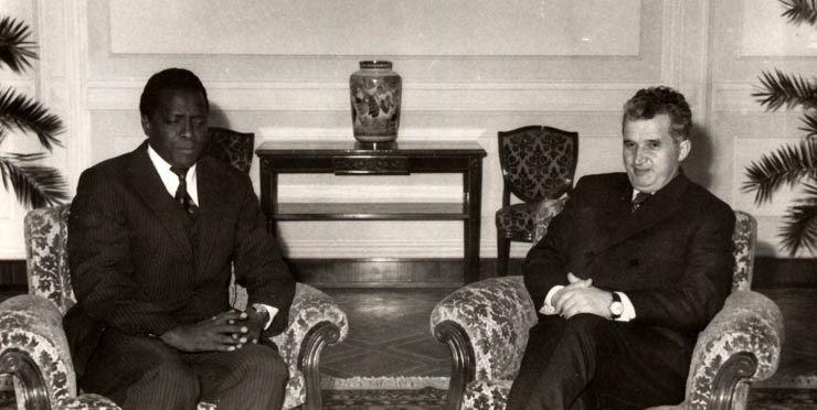 Nicolae Ceauşescu a primit pe Bwakira Melchior, ministrul afacerilor externe şi cooperării al Republicii Burundi (18 februarie 1976).