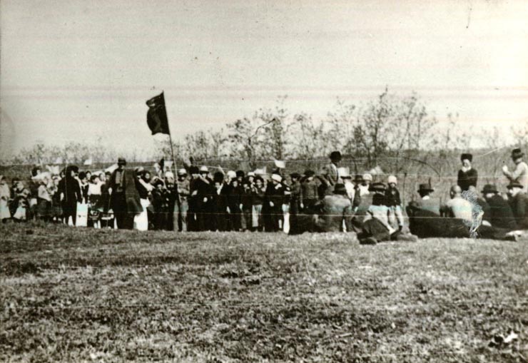 Aspect de le expropierea moşiei ”Golescu” din comuna ”Dracea”, martie-aprilie 1945.(martie-aprilie 1945)