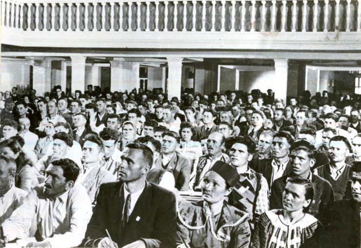 Aspect de la congresul fruntaşilor din gospodăriile agricole colective, Bucureşti, mai 1953.(mai 1953)
