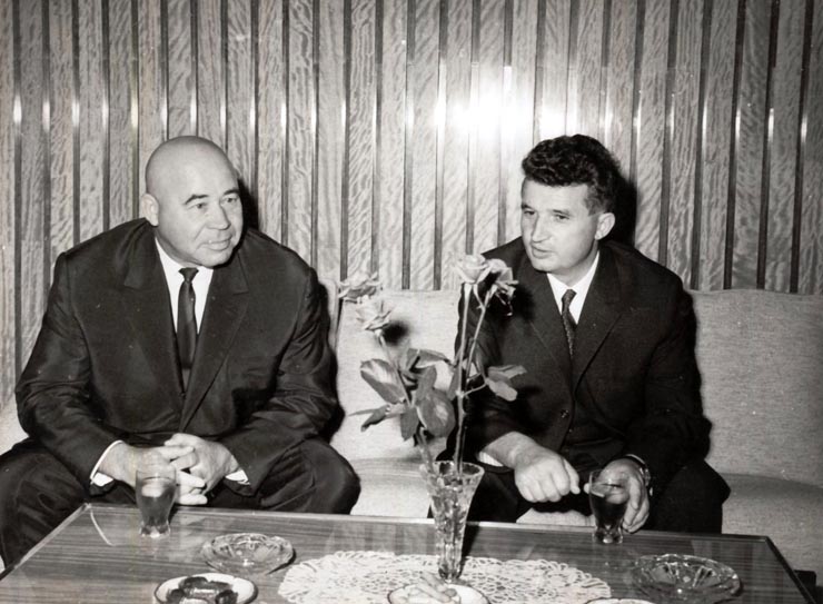 La dejunul oferit de Nicolae Ceauşescu în cinstea lui P.E. Selest. (2 X 1966)