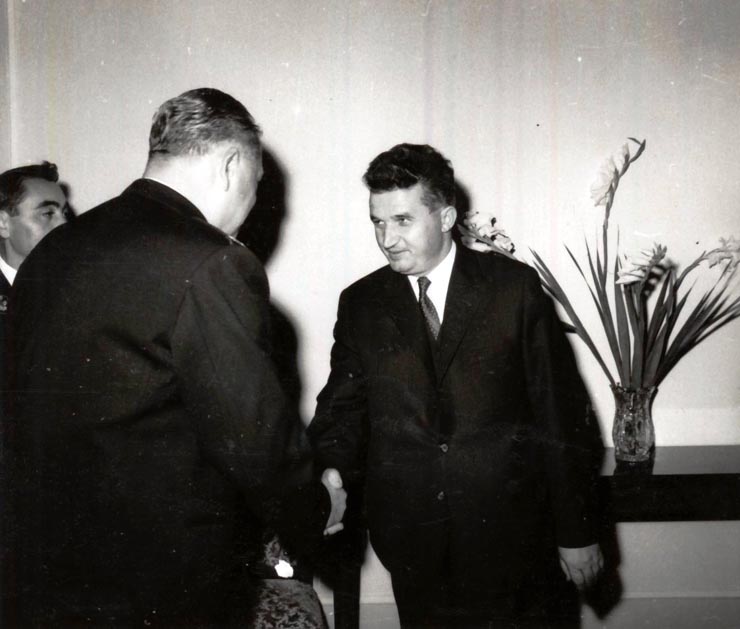 Primirea la C.C. al P.C.R. a delegaţiei militare iugoslave condusă de Ivan Gosnjak, secretar de stat pentru Apărarea Naţională a R.S.F. Iugoslavia. (6 X 1966)