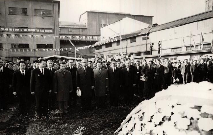 Vizita conducătorilor de partid şi de stat în regiunea Hunedoara (Lupeni) . (7-8 X 1966)
