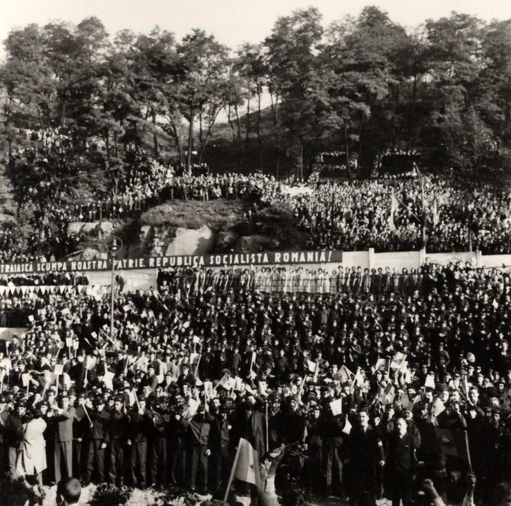 Vizita conducătorilor de partid şi de stat în regiunea Hunedoara (Lupeni) . (7-8 X 1966)