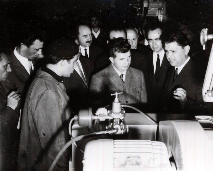 Vizita conducătorilor de partid şi de stat în regiunea Hunedoara (Cugir) . (7-8 X 1966)