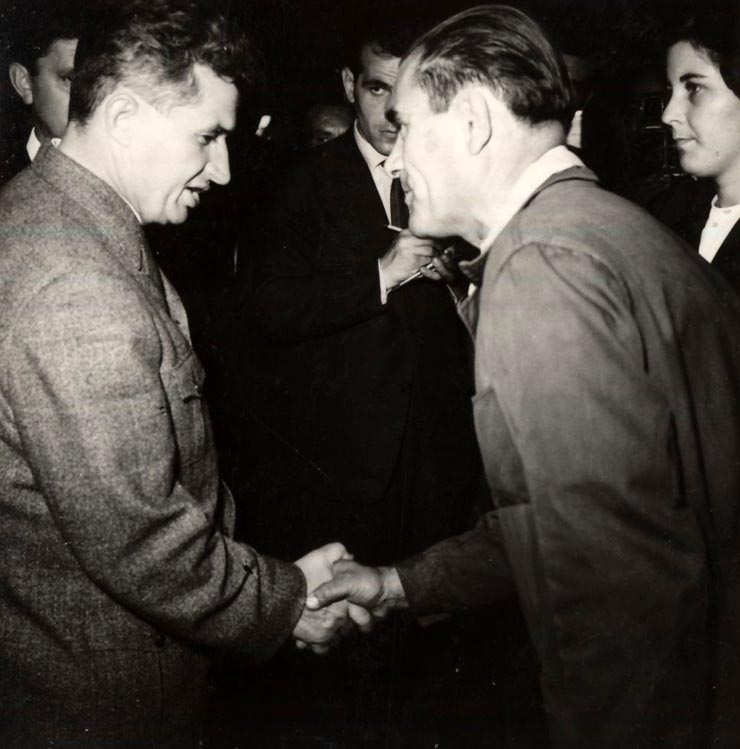 Vizita conducătorilor de partid şi de stat în regiunea Hunedoara (Cugir) . (7-8 X 1966)