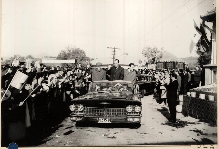 Vizita conducătorilor de partid şi de stat în regiunea Hunedoara (Galda de Jos) . (7-8 X 1966)