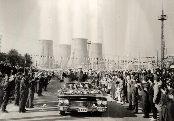 Vizita conducătorilor de partid şi de stat în regiunea Hunedoara (Lupeni-Paroşeni) . (7-8 X 1966)