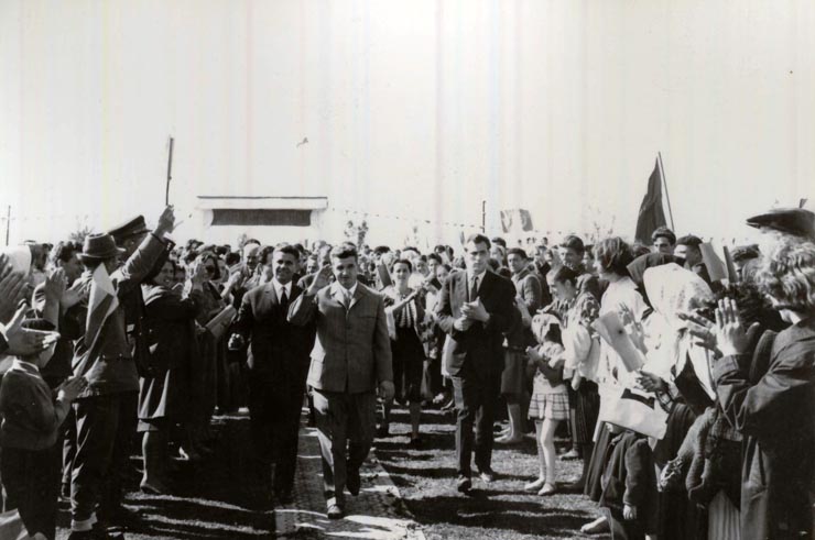 Vizita conducătorilor de partid şi de stat în regiunea Hunedoara (Sarmisegetuza) . (7-8 X 1966)