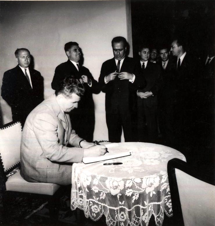 Vizita conducătorilor de partid şi de stat în regiunea Hunedoara (Sarmisegetuza) . (7-8 X 1966)