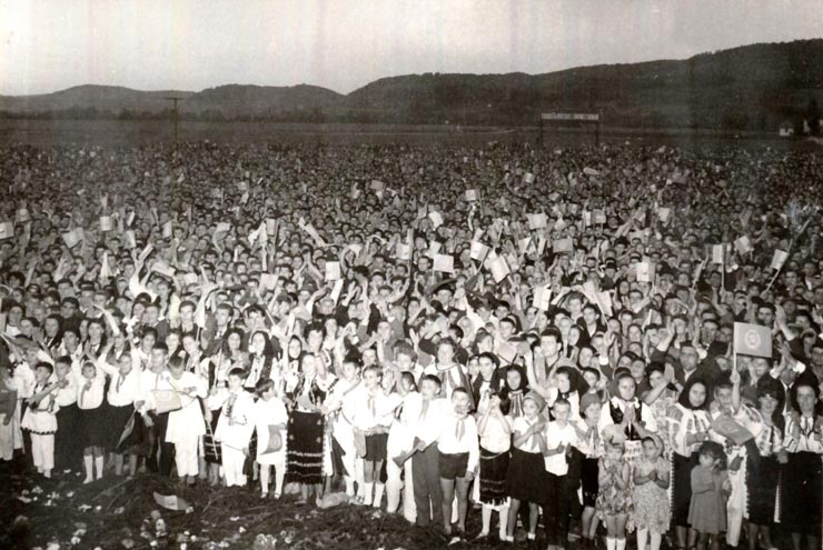 Vizita conducătorilor de partid şi de stat în regiunea Hunedoara (Ţebea) . (7-8 X 1966)