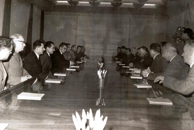 Primirea delegaţiei militare cehoslovace la C.C. al P.C.R. (12 X 1966)