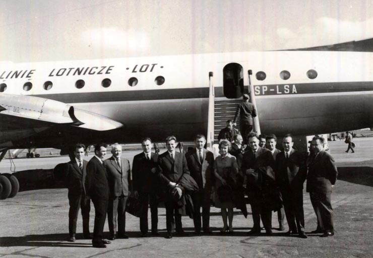 Sosirea unei delegaţii de activişti ai P.M.U.P. (18 X 1966)