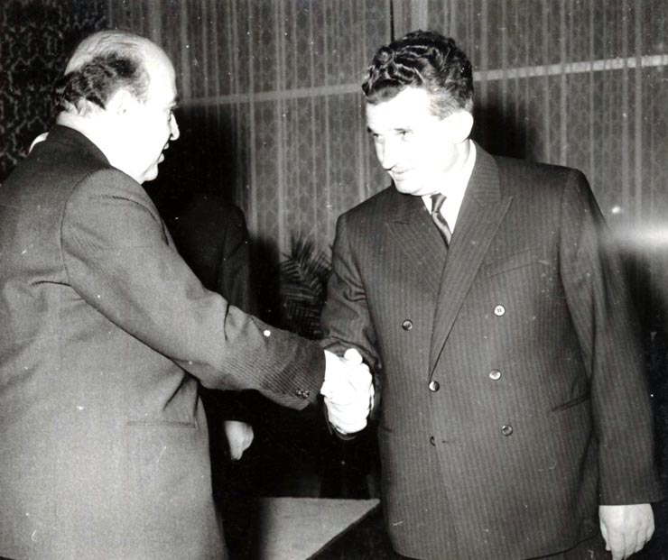 Nicolae Ceauşescu a primit vizita primului ministru al Iranului, Amir Abbas Hoveida. (3 XI 1966)