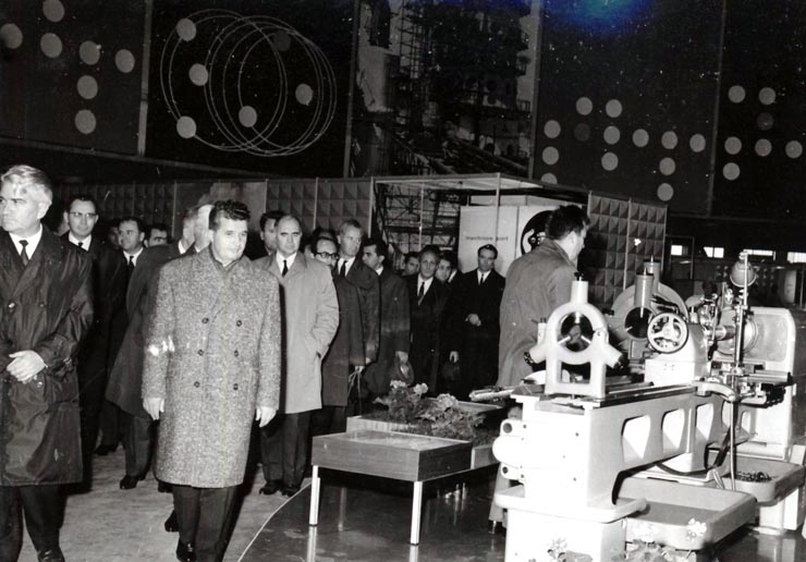 Vizita conducătorilor de partid şi de stat la expoziţia industrială a R.P. Bulgaria. (4 XI 1966)