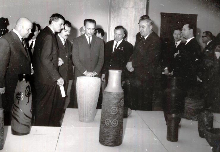 Deschiderea expoziţiei cehoslovace de ceramică (10 XI 1966)
