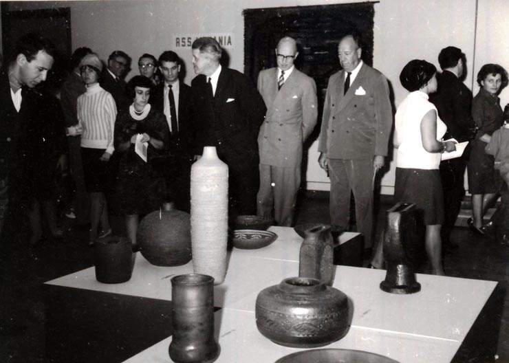Deschiderea expoziţiei cehoslovace de ceramică (10 XI 1966)