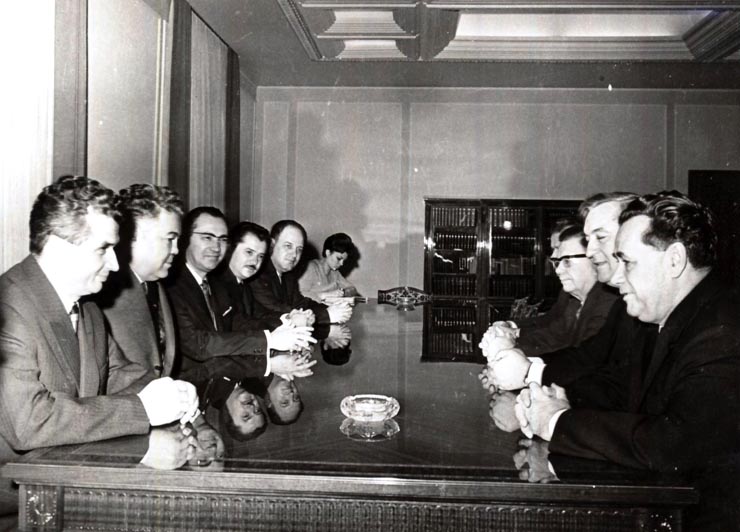 Primirea de către Nicolae Ceauşescu a ministrului comerţului exterior al U.R.S.S., N.S. Patolicev (12 XI 1966)