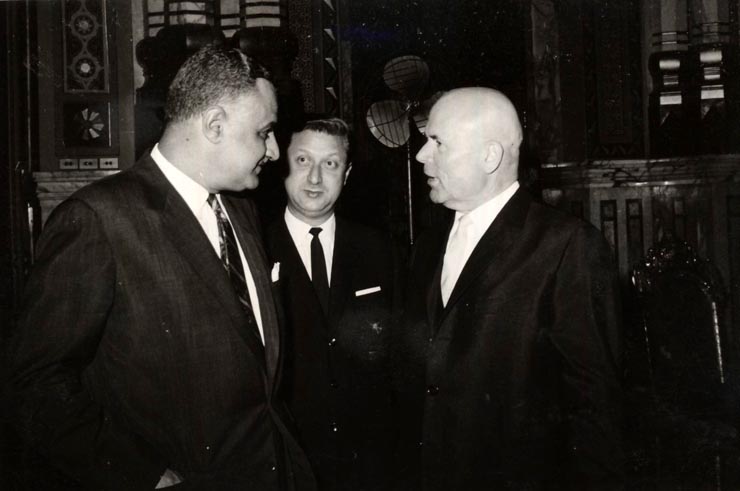 Aspect din timpul vizitei oficiale întreprinse de Chivu Stoica în Republica Arabă Unită. (20-25 XI 1966)