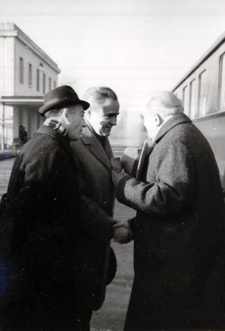 Sosirea în Capitală a primarului general al Marelui Berlin, Friedrich Ebert. (5 XII 1966)