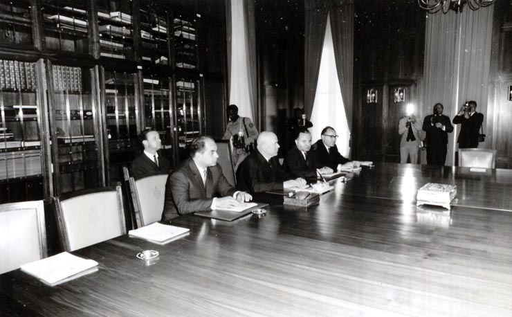 Aspect din timpul vizitei oficiale făcute de Chivu Stoica în Etiopia. (5-9 XII 1966)