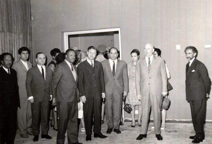 Aspect din timpul vizitei oficiale făcute de Chivu Stoica în Etiopia. (5-9 XII 1966)