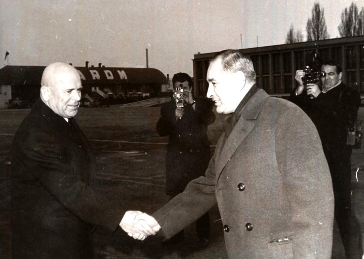 Întoarcerea preşedintelui Consiliului de Stat al R.S.România, Chivu Stoica, din vizita oficială întreprinsă în Etiopia. (9 XII 1966)
