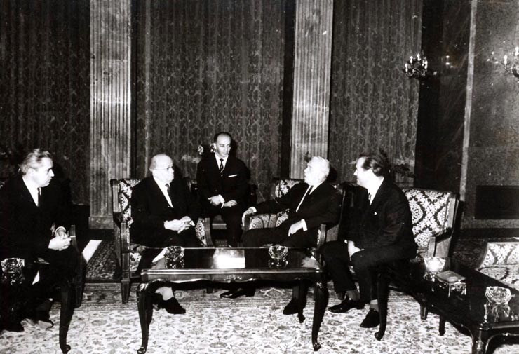 Emil Bodnăraş l-a primit pe primarul general al Marelui Berlin, Friedrich Ebert. (9 XII 1966)