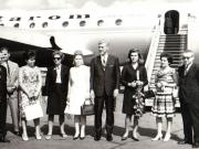 Plecarea lui Corneliu Mănescu în Italia, într-o vizită oficială 