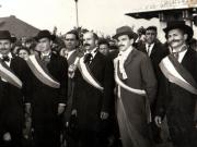 Aspect din timpul vizitei conducătorilor de partid şi de stat în regiunea Bacău (Bacău)