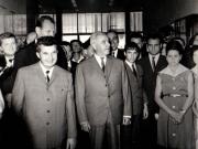 Aspect din timpul vizitei conducătorilor de partid şi de stat în regiunea Bacău (Gh. Gheorghiu-Dej)