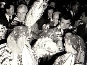 Aspect din timpul vizitei conducătorilor de partid şi de stat în regiunea Bacău (C.A.P. Băltăţeşti) 