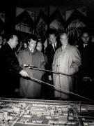 Aspect din timpul vizitei conducătorilor de partid şi de stat în regiunea Bacău (Combinatul Chimic Borzeşti)