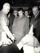 Aspect din timpul vizitei conducătorilor de partid şi de stat în regiunea Bacău (Uzina de fire şi fibre sintetice Săvineşti)