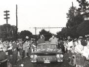 Aspect din timpul vizitei conducătorilor de partid şi de stat în regiunea Bacău (Humuleşti)