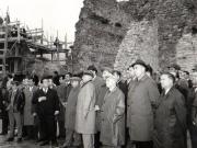 Aspect din timpul vizitei conducătorilor de partid şi de stat în regiunea Bacău (Cetatea Neamţului)