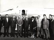 Plecarea în Republica Socialistă Cehoslovacă a unei delegaţii a Marii Adunări Naţionale, condusă de Avram Bunaciu