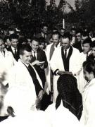 Aspect din timpul vizitei conducătorilor de partid şi de stat în regiunea Galaţi (C.A.P. Ianca)