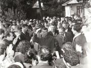 Aspect din timpul vizitei conducătorilor de partid şi de stat în regiunea Galaţi (C.A.P. Piscu)