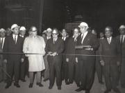 Aspect din timpul vizitei conducătorilor de partid şi de stat în regiunea Galaţi (Combinatul Siderurgic Galaţi)